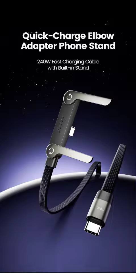 Zappa 240W Foldable Phone Stand USB-C Cable - Image 6