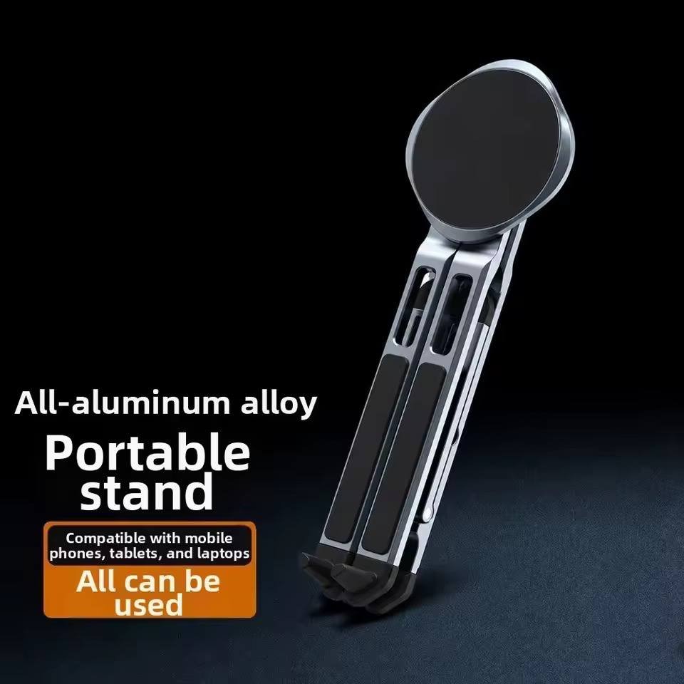 Portable Foldable Aluminum Alloy Laptop, Tablet & Phone Stand - Image 3