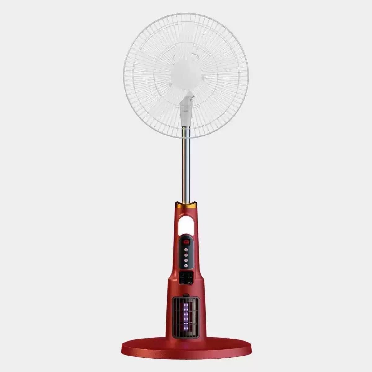 Multifunctional Solar Rechargeable Standing Fan with Built-In Mosquito Killer - Image 8