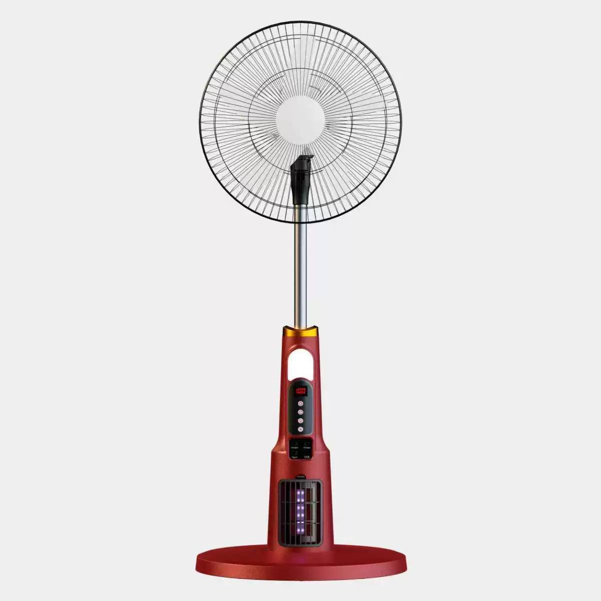 Multifunctional Solar Rechargeable Standing Fan with Built-In Mosquito Killer - Image 6