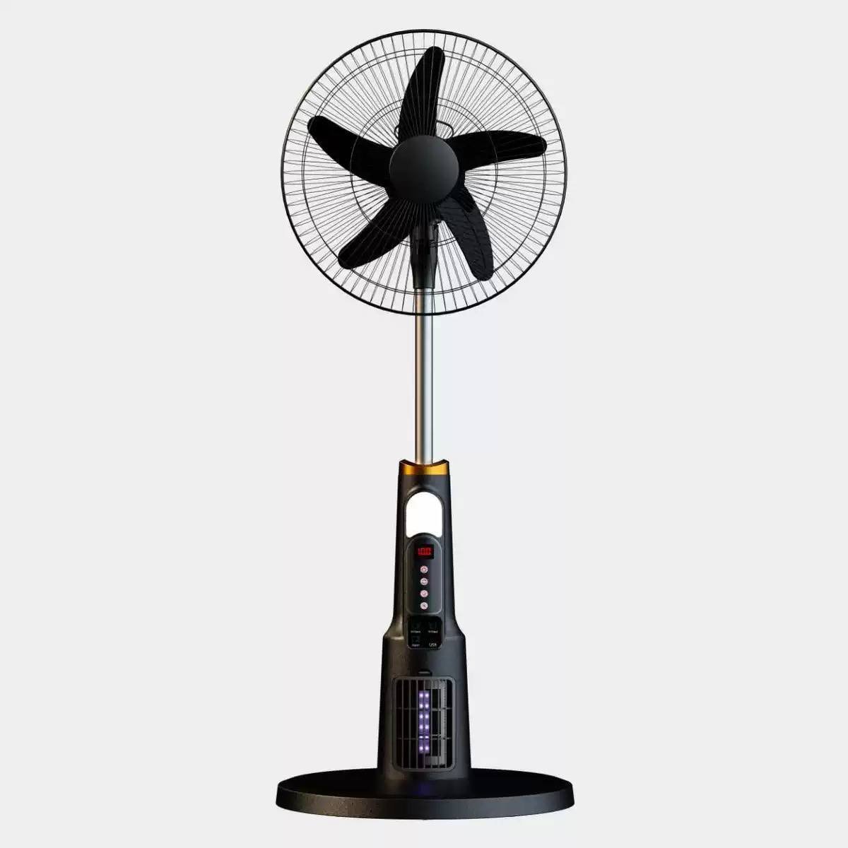 Multifunctional Solar Rechargeable Standing Fan with Built-In Mosquito Killer - Image 7
